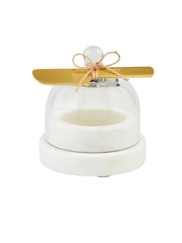 Round Marble Butter Dish