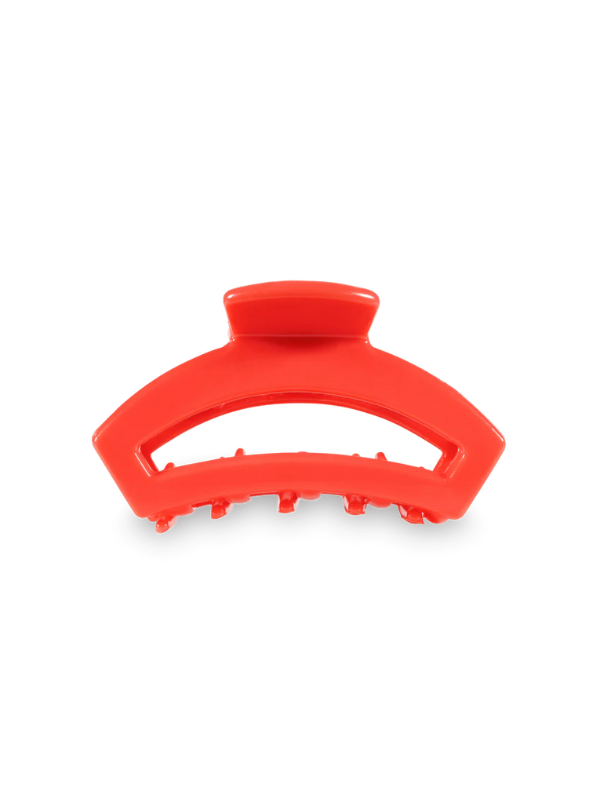 Coral Tiny Open Hair Clip