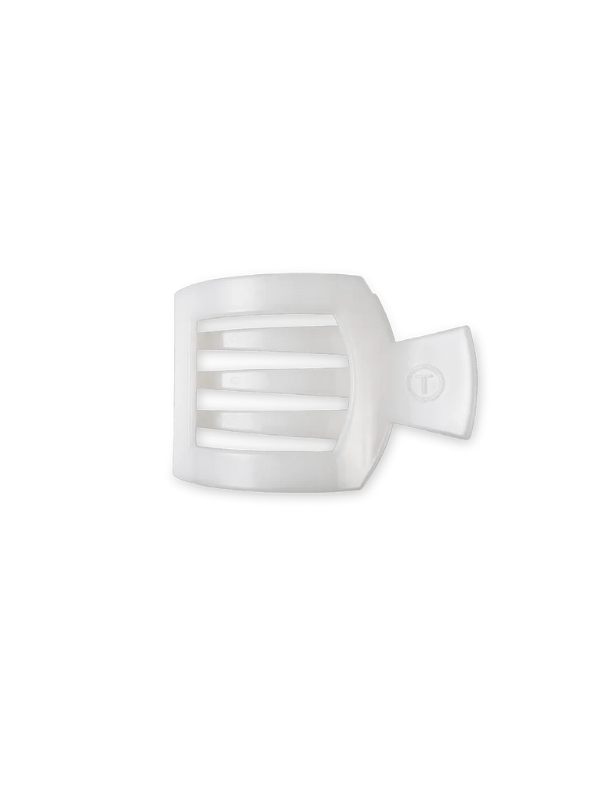 Coconut White Small Flat Square Clip