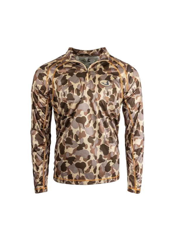 FrogSkin Quarterzip in Camo by Dixie Decoys
