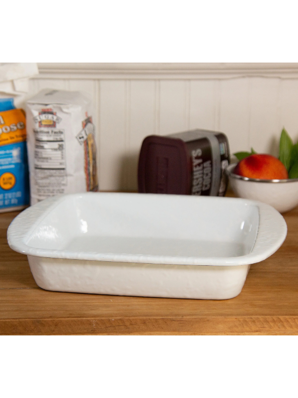 Memory Kate & Bentley Wedding Registry-Solid White Brownie Pan by Golden Rabbit