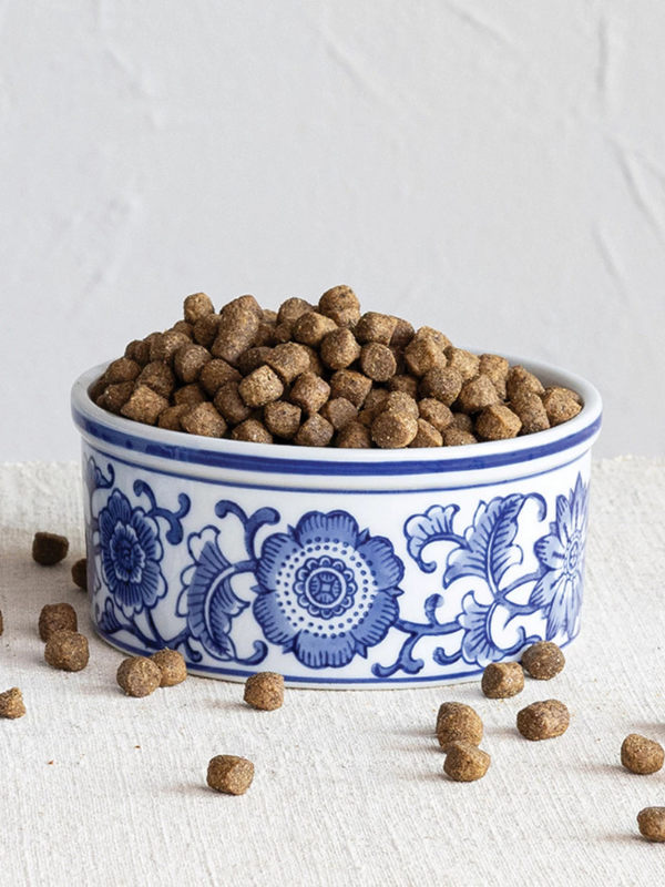 Memory Kate & Bentley Wedding Registry- Small Blue & White Pet Bowl