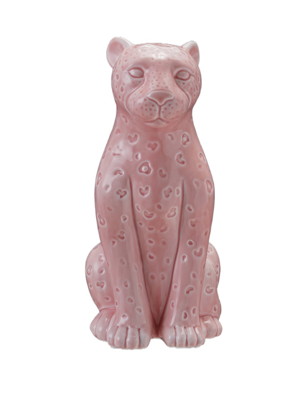 Stoneware Leopard Table Lamp