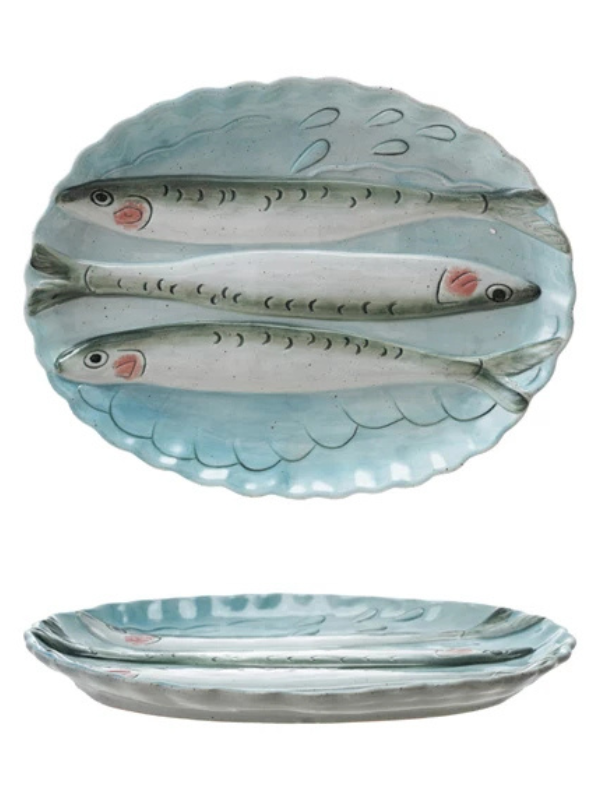 Fish Scalloped Plate
