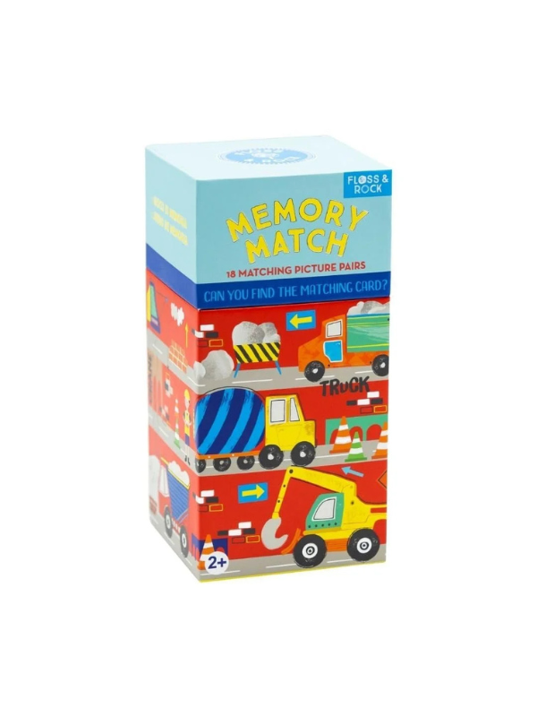 Memory Match Construction Card Game