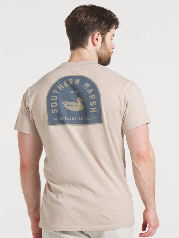 Mercantile Dome Tee in Washed Burnt Taupe by Southern Marsh