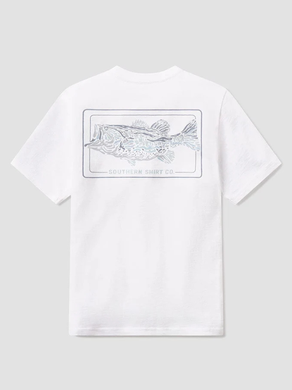 YOUTH Bassquatch Tee in Bright White By Southern Shirt Co.