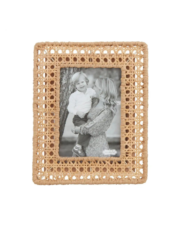 Memory Kate & Bentley Wedding Registry- Large Woven Cane Frame