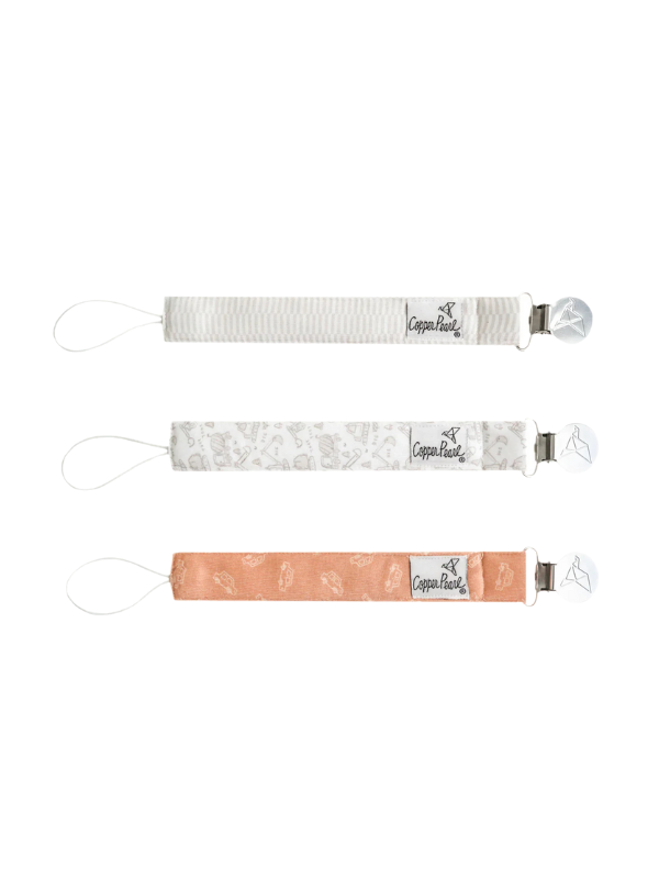 Gage Binky Clip Set By Copper Pearl