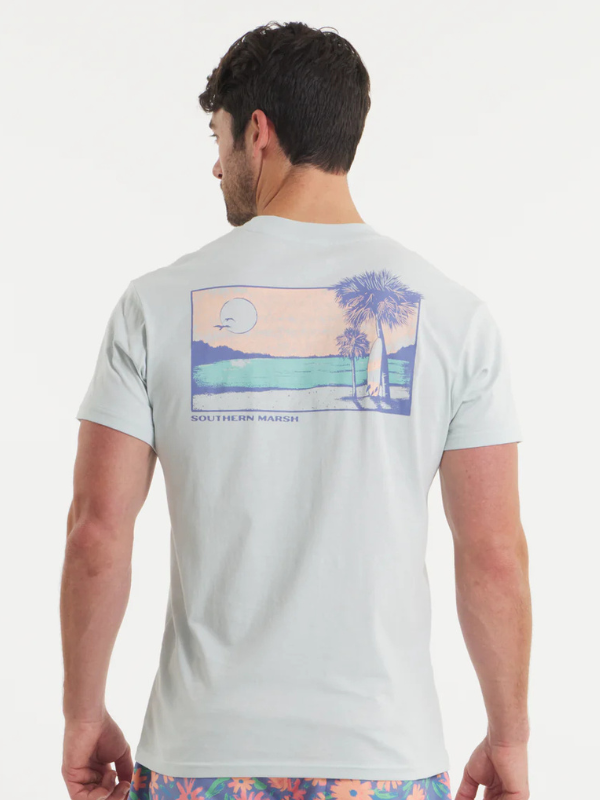 Endless Summer Tee in Mist Blue By Southern Marsh