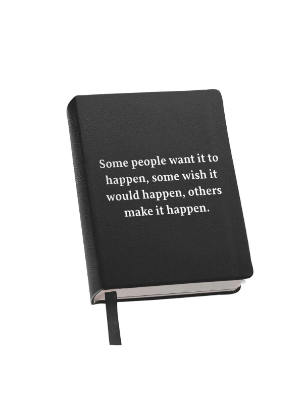 Make it Happen Journal in Black