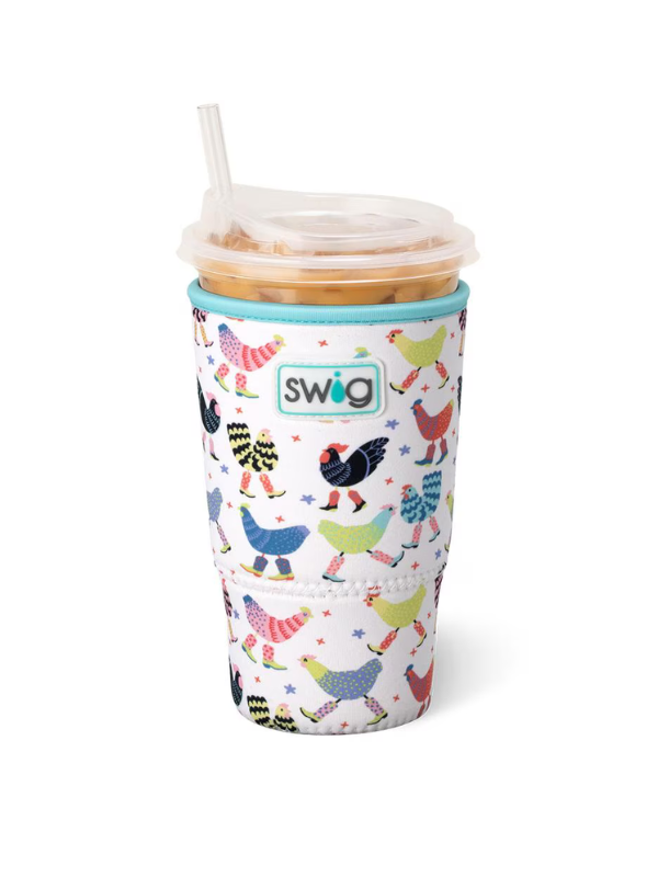 Funky Chicken Large Iced Cup Coolie By Swig