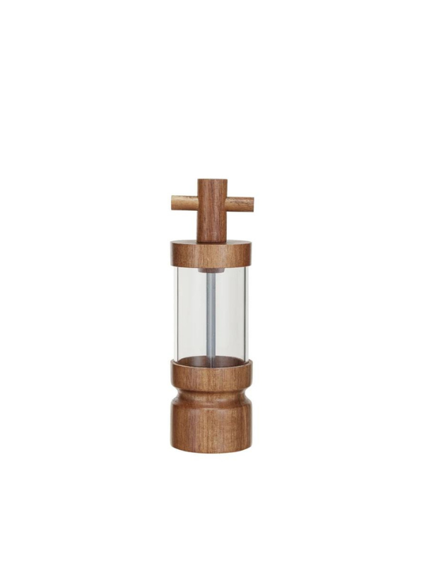 Elaina & Kyle Wedding Registry - Acacia Wood & Acrylic Salt and Pepper Mill