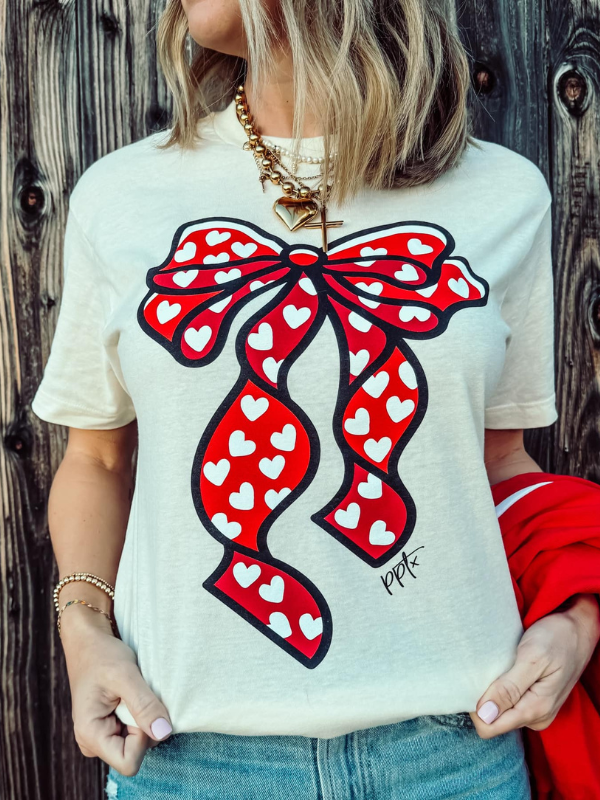 Big Heart Bow Tee