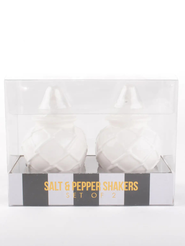 White Ginger Jar Salt and Pepper Set