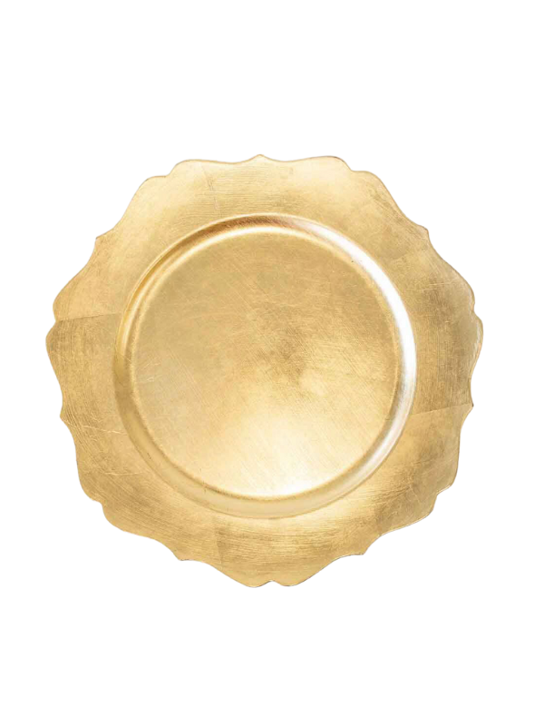 Elaina & Kyle Registry - Gold Cartouche Charger