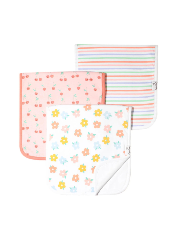 Cheery Premium Burp Cloths by Copper Pearl