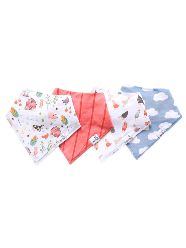 Farmstead Bandana Bibs by Copper Pearl
