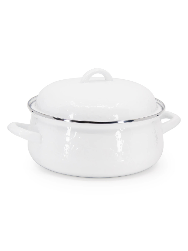 White Dutch Oven by Golden Rabbit