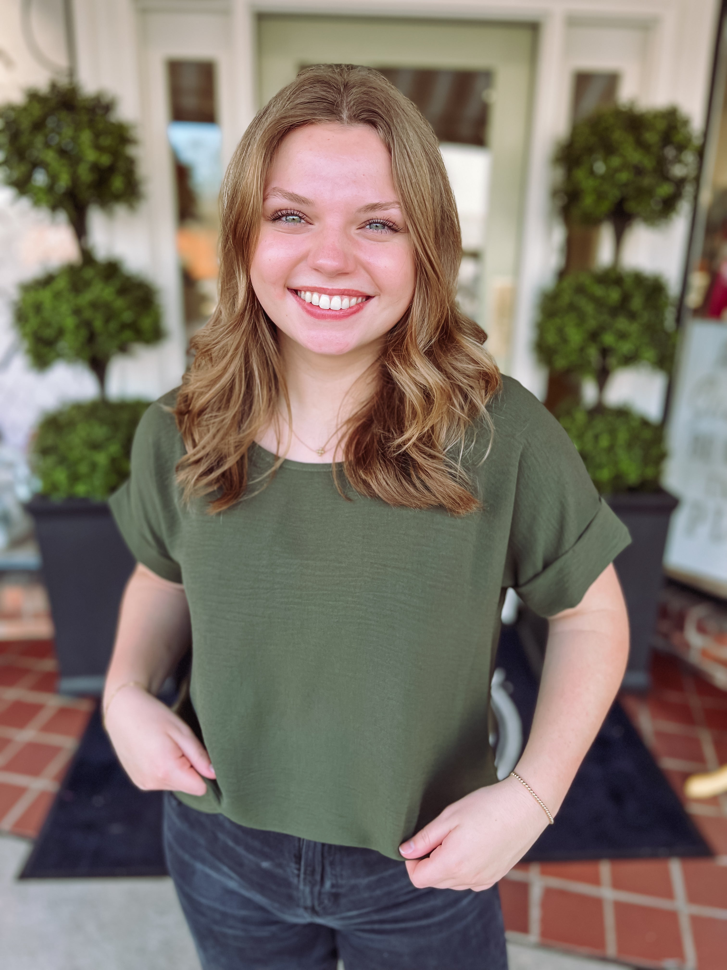 Jenna’s Favorite Top in Olive Green