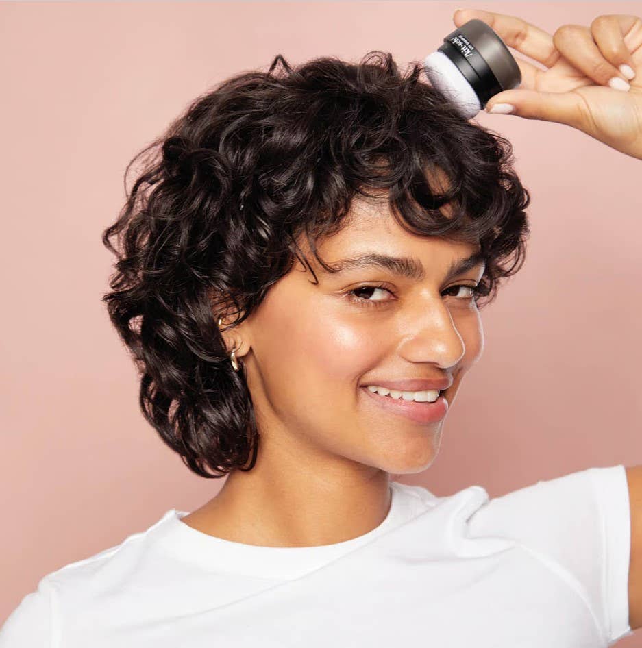 Volumizing Rice Protein Dry Shampoo - Dark Tinted Powder by Kitsch