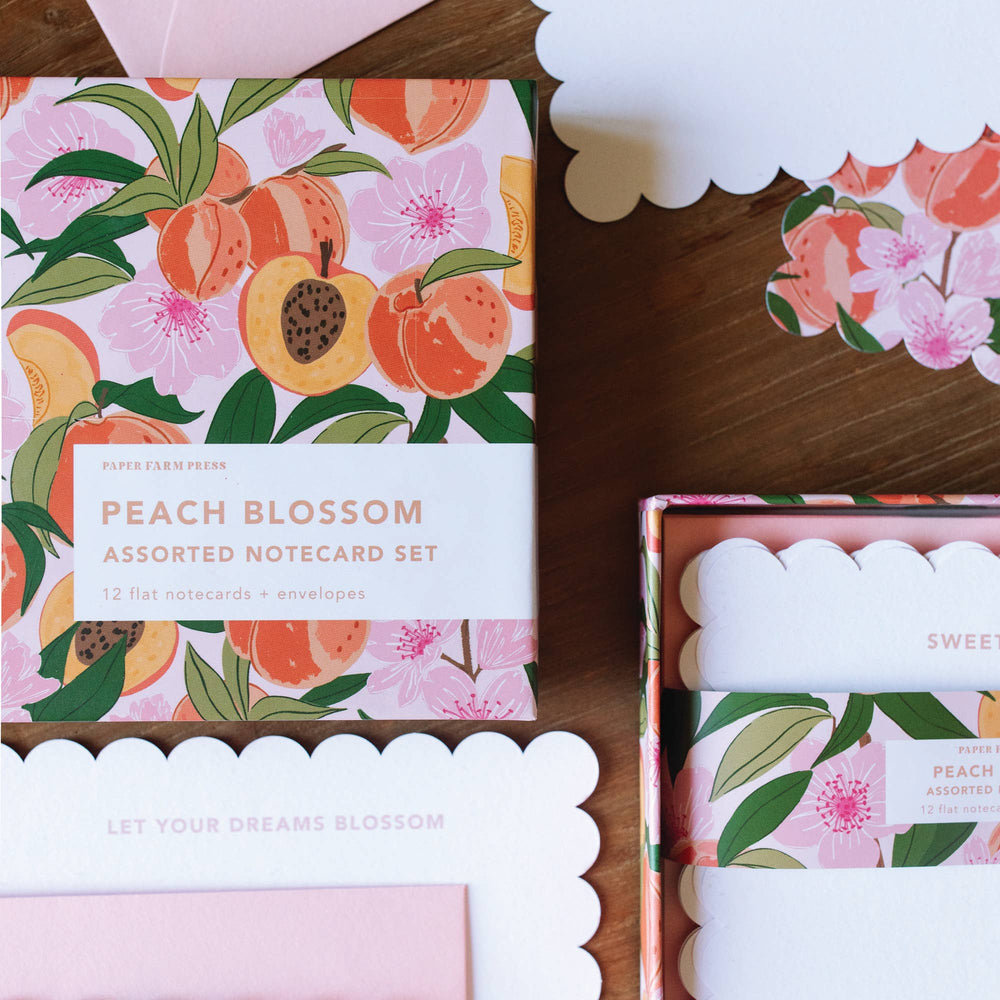Peach Blossom Assorted Notecard Set