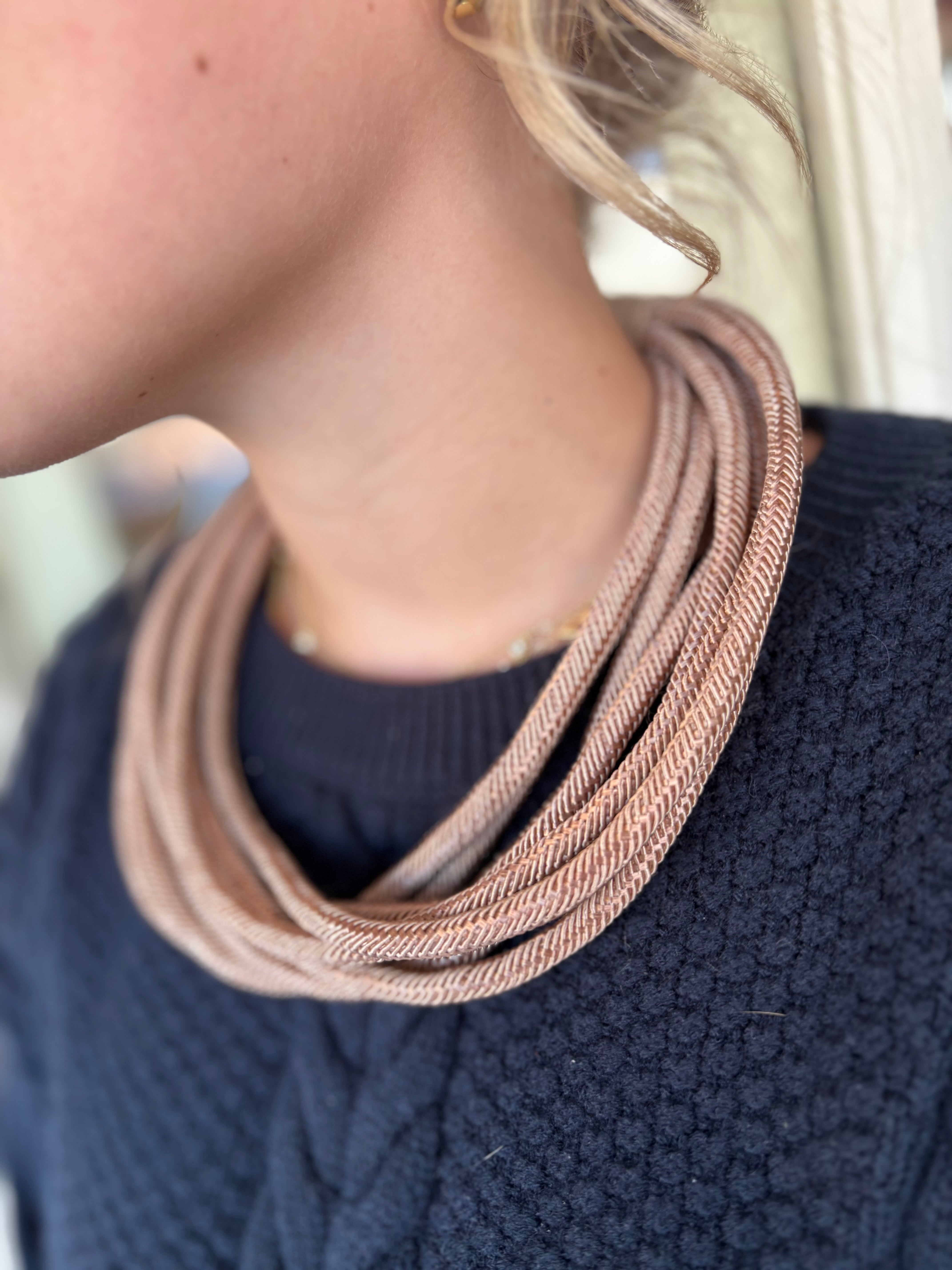 Caramel Meg Slub Necklace