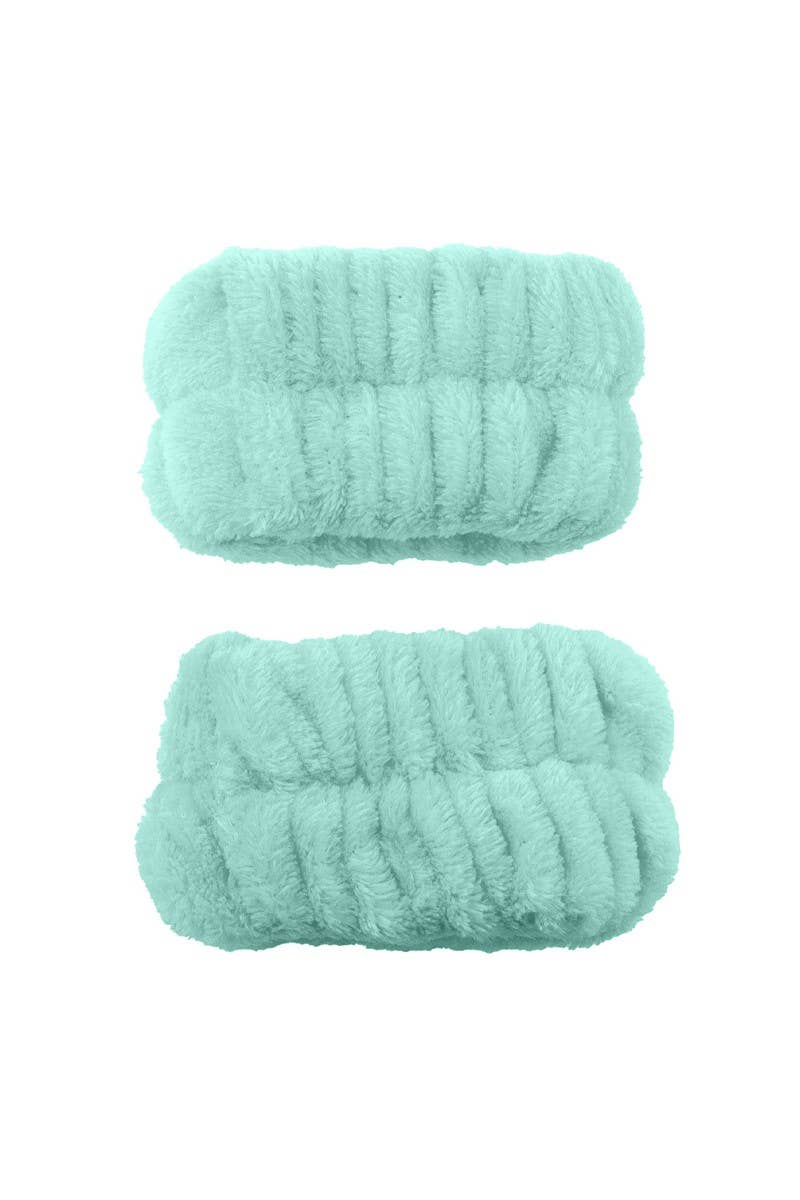 Mint Spa Headband & Wristband Set