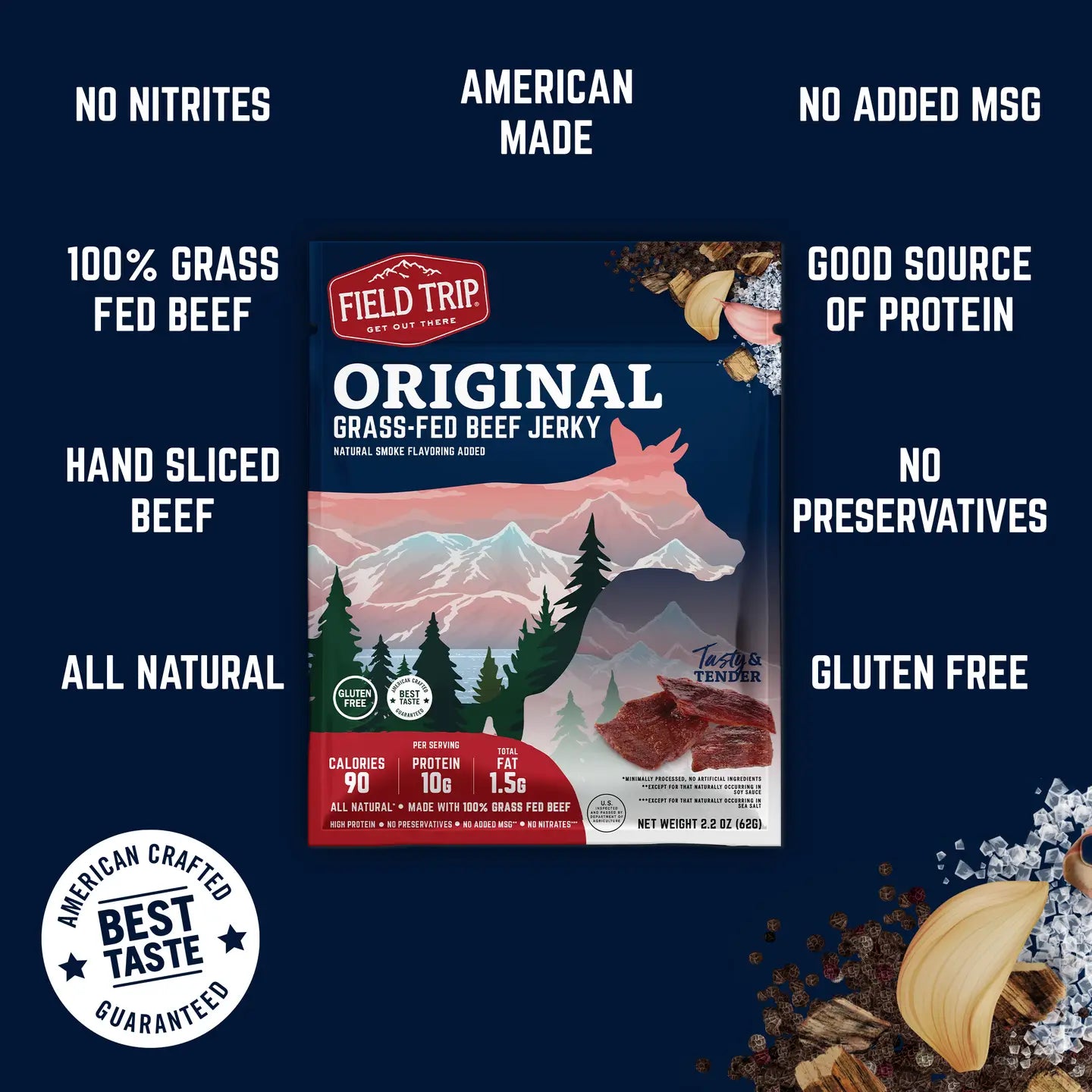 Original Grass Fed Beef Jerky (2.2oz)