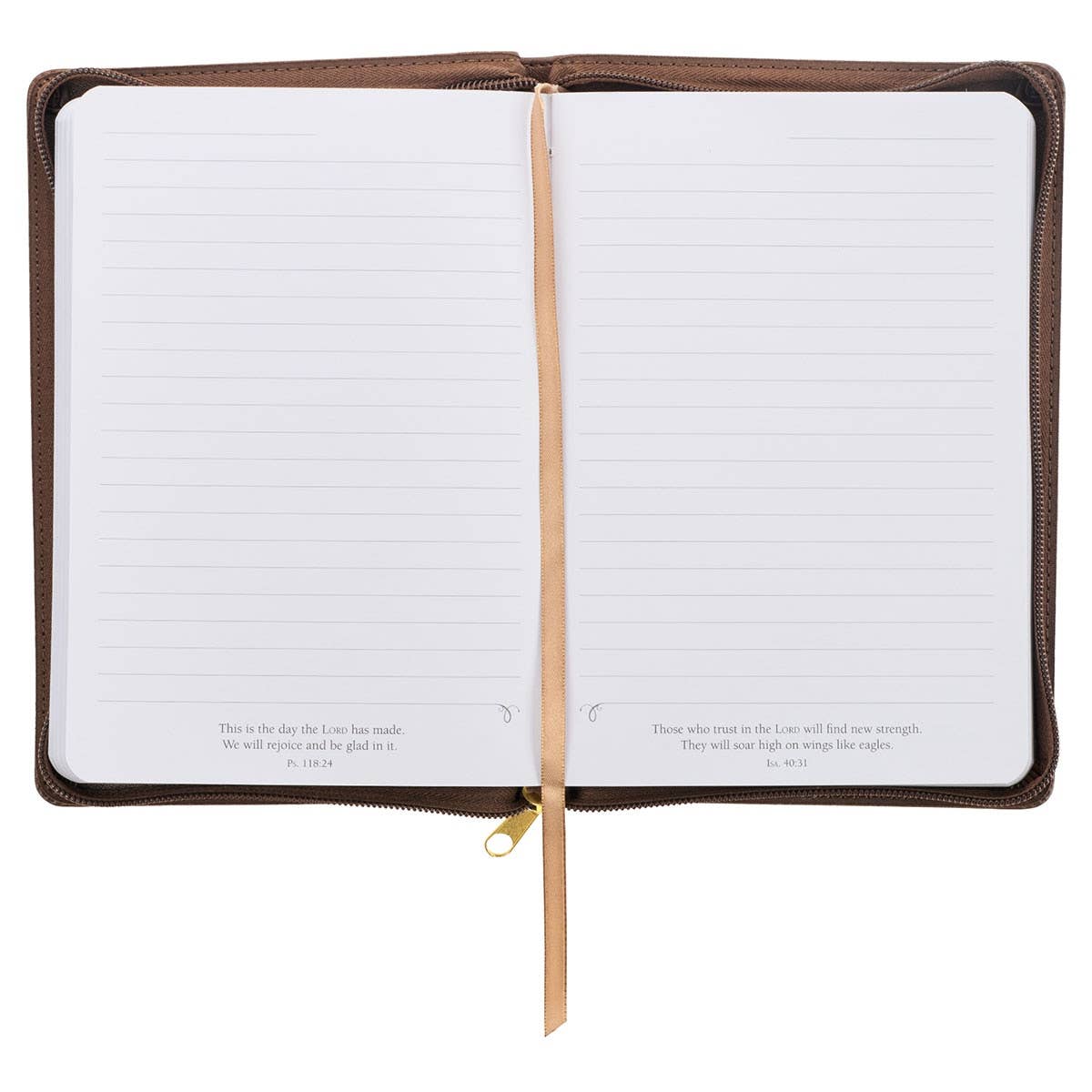 Journal Classic Zip Brown They Will Soar Isa. 40:31
