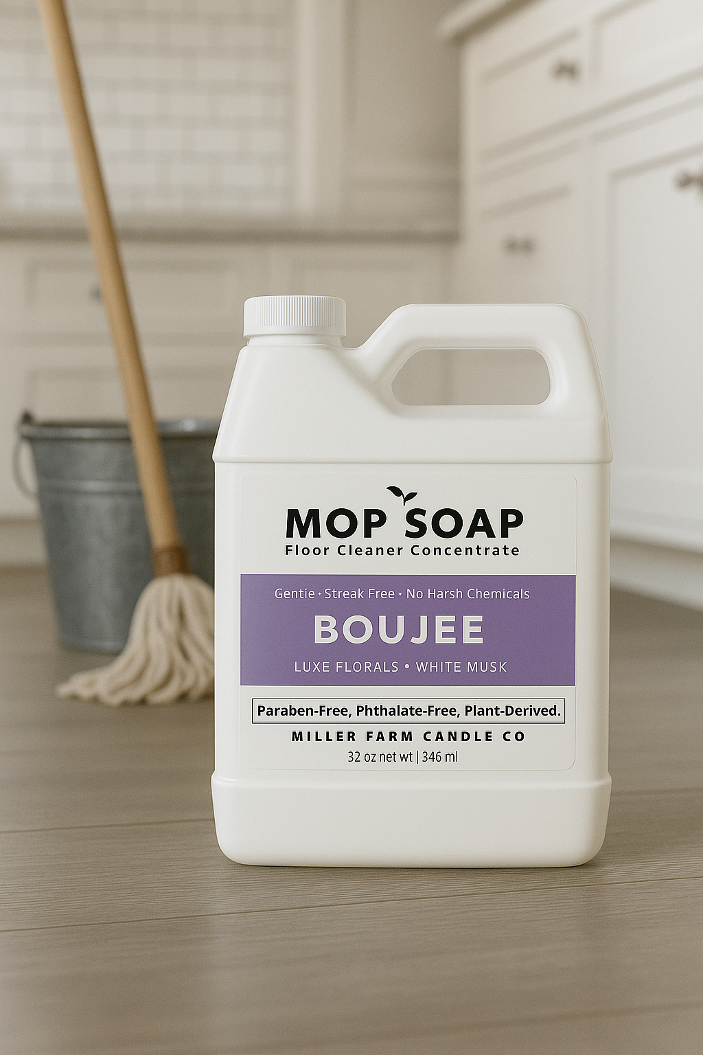 Mop Soap (32 oz) Concentrated Floor Cleaner & Floor Cleaning Solution
