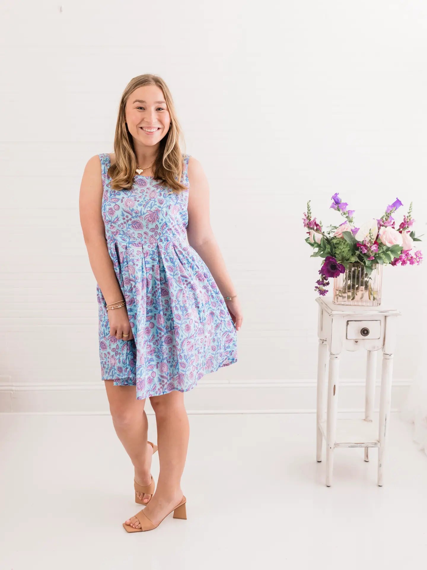 Santorini Sunset Mini Dress