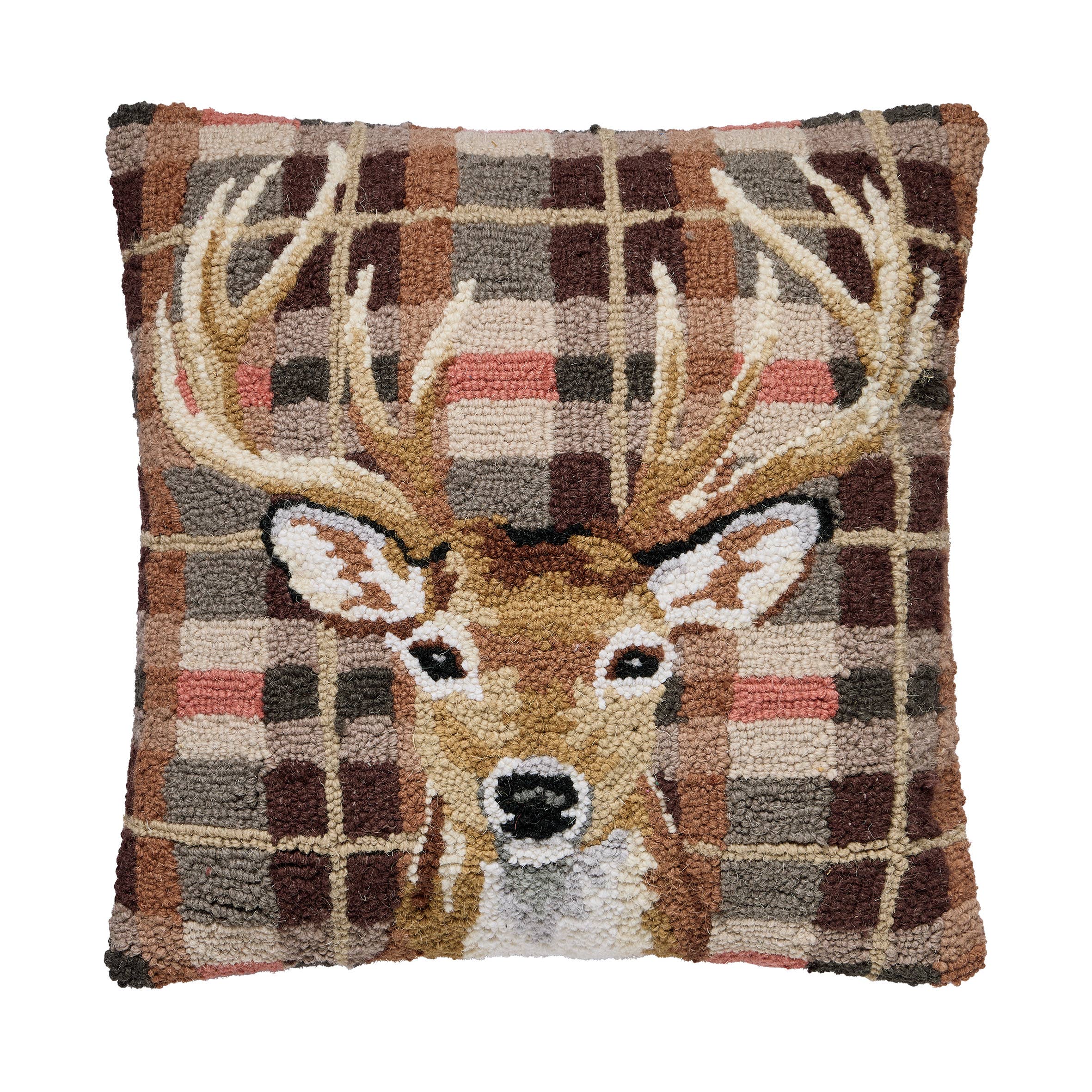 Deer Tartan Hook Pillow
