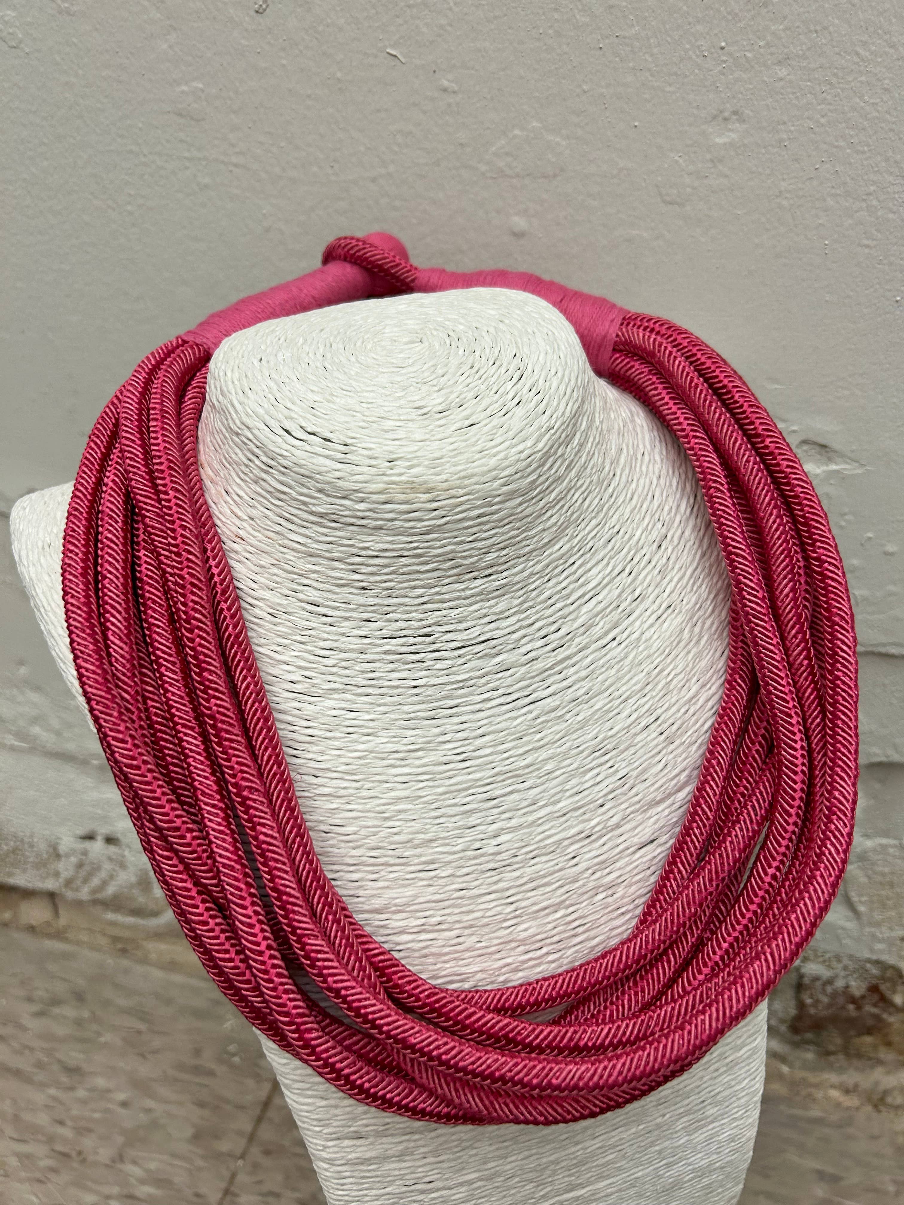 Pink Meg Slub Necklace