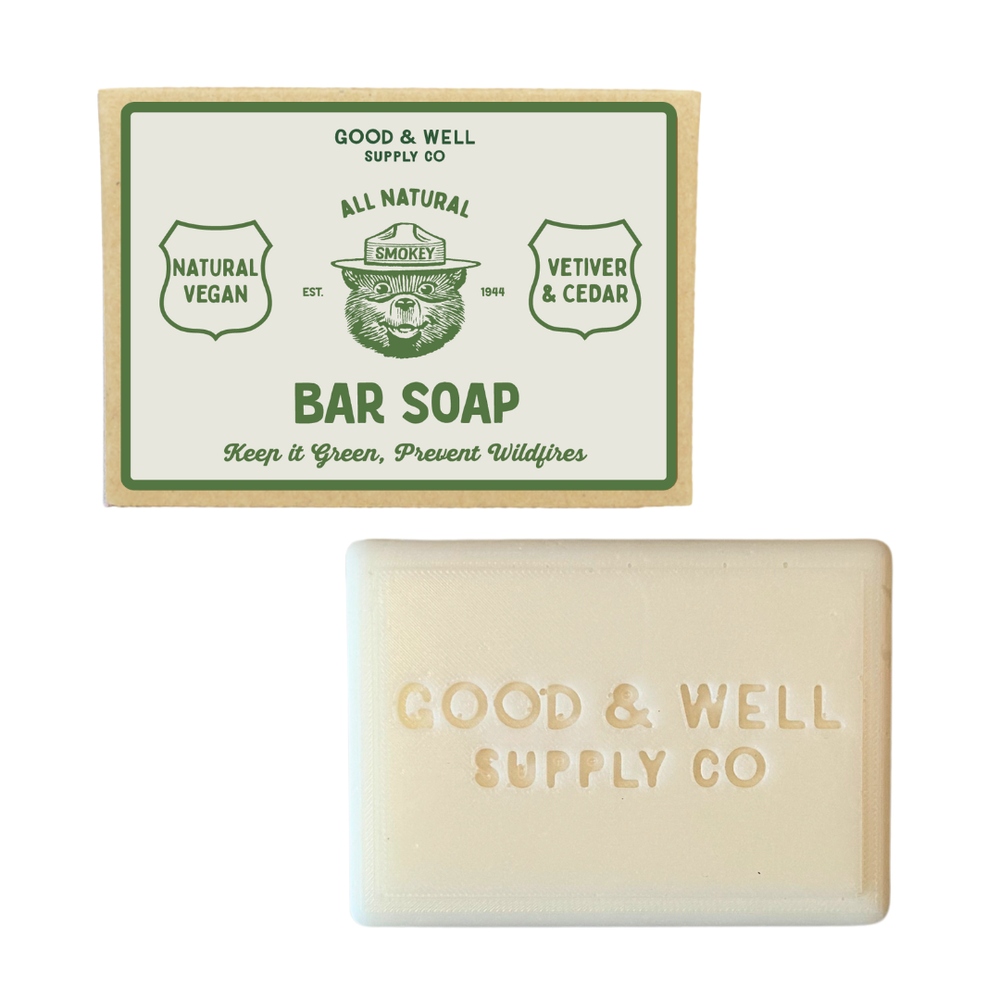 Vetiver & Cedar Smokey Bear Bar Soap