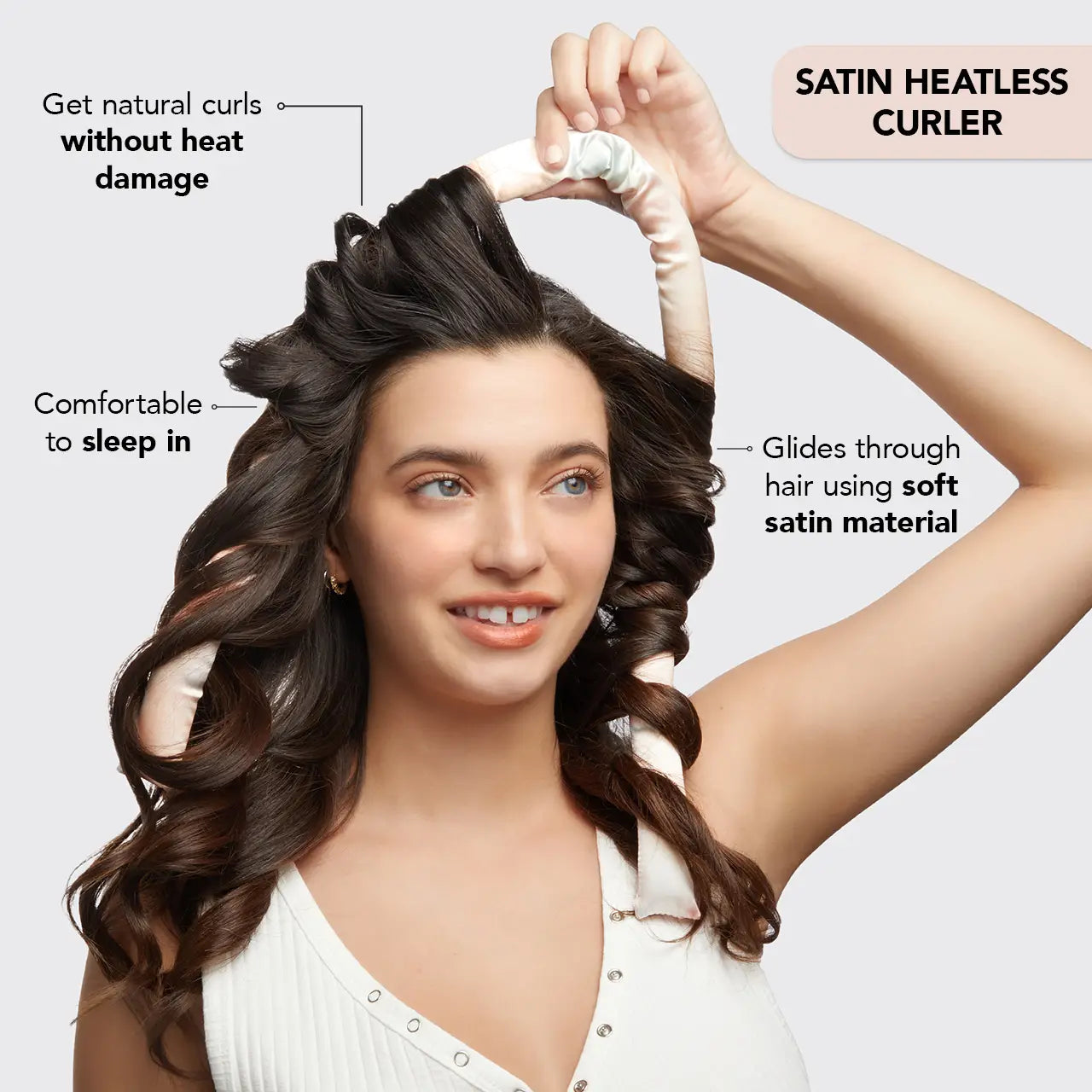 Sunset Tie Dye Satin Heatless Curling Set by Kitsch