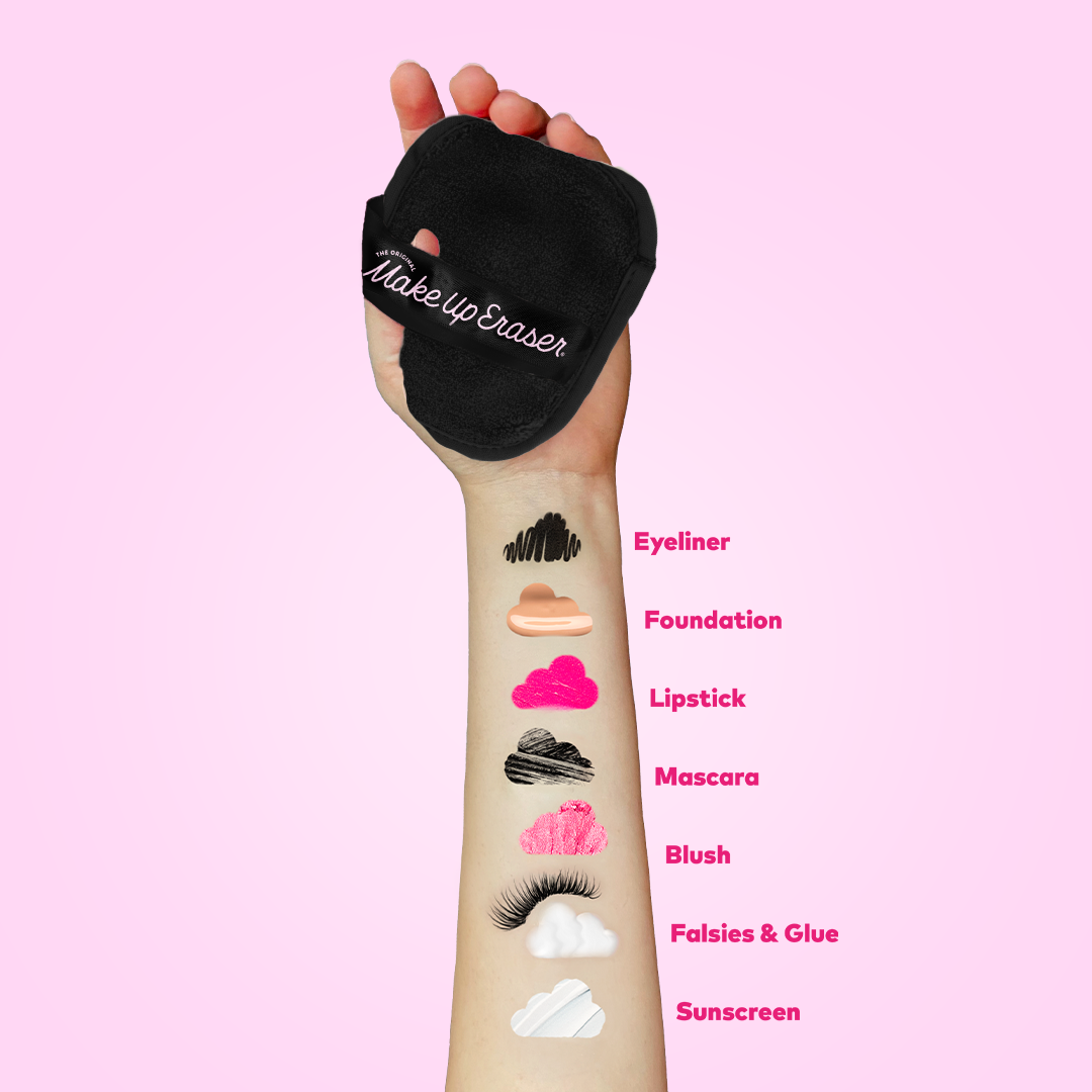 Chic Black 7-Day MakeUp Eraser Set