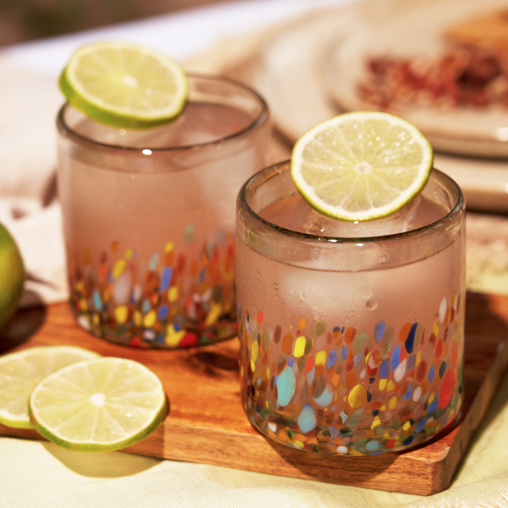 Segunda Vida Artistico Recycled Glass Tumblers - Set of 2