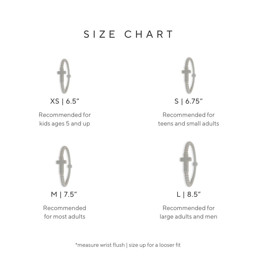 Jesus Silicone Cross Bracelets-Couture in Large