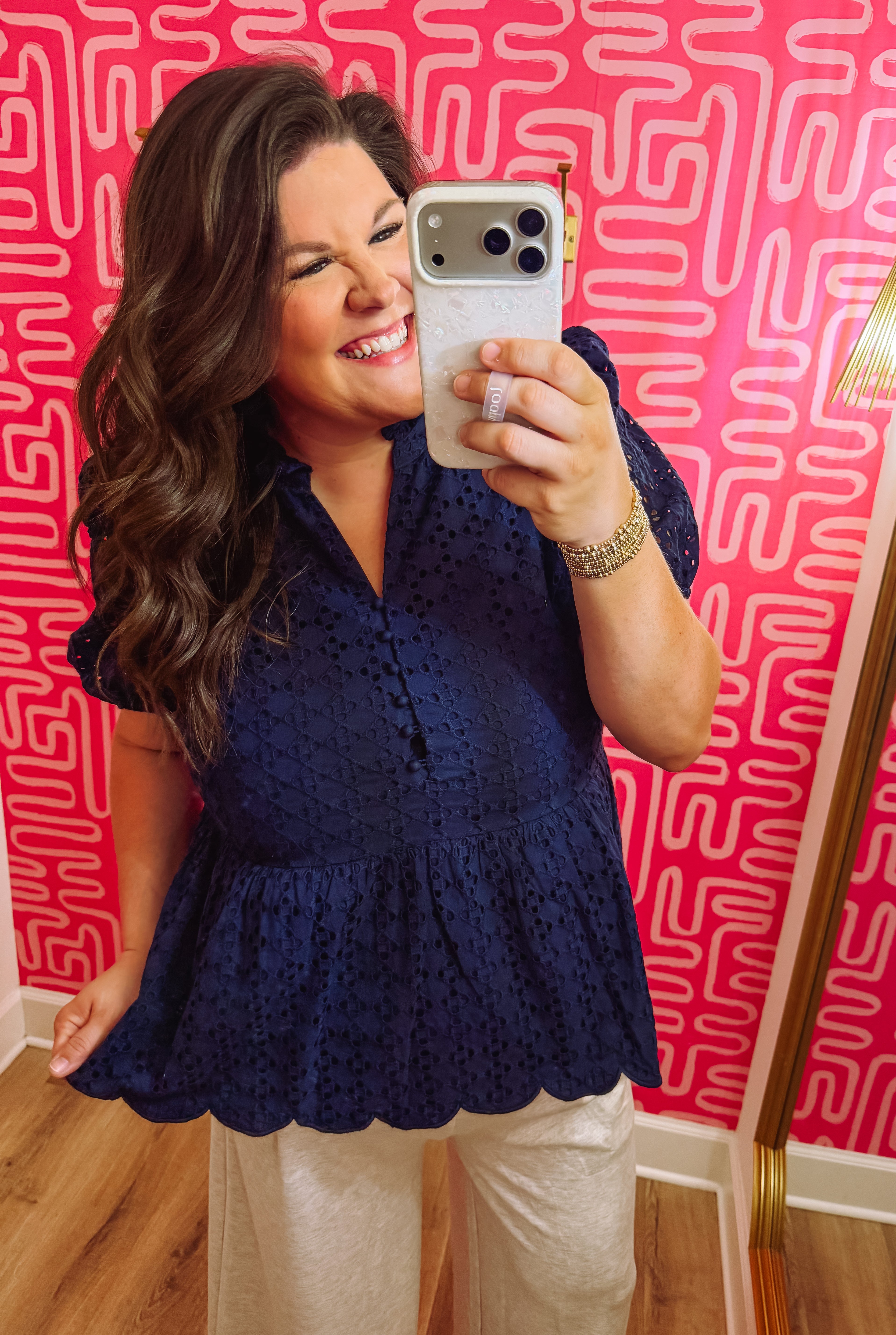 The Eleanor Eyelet Top