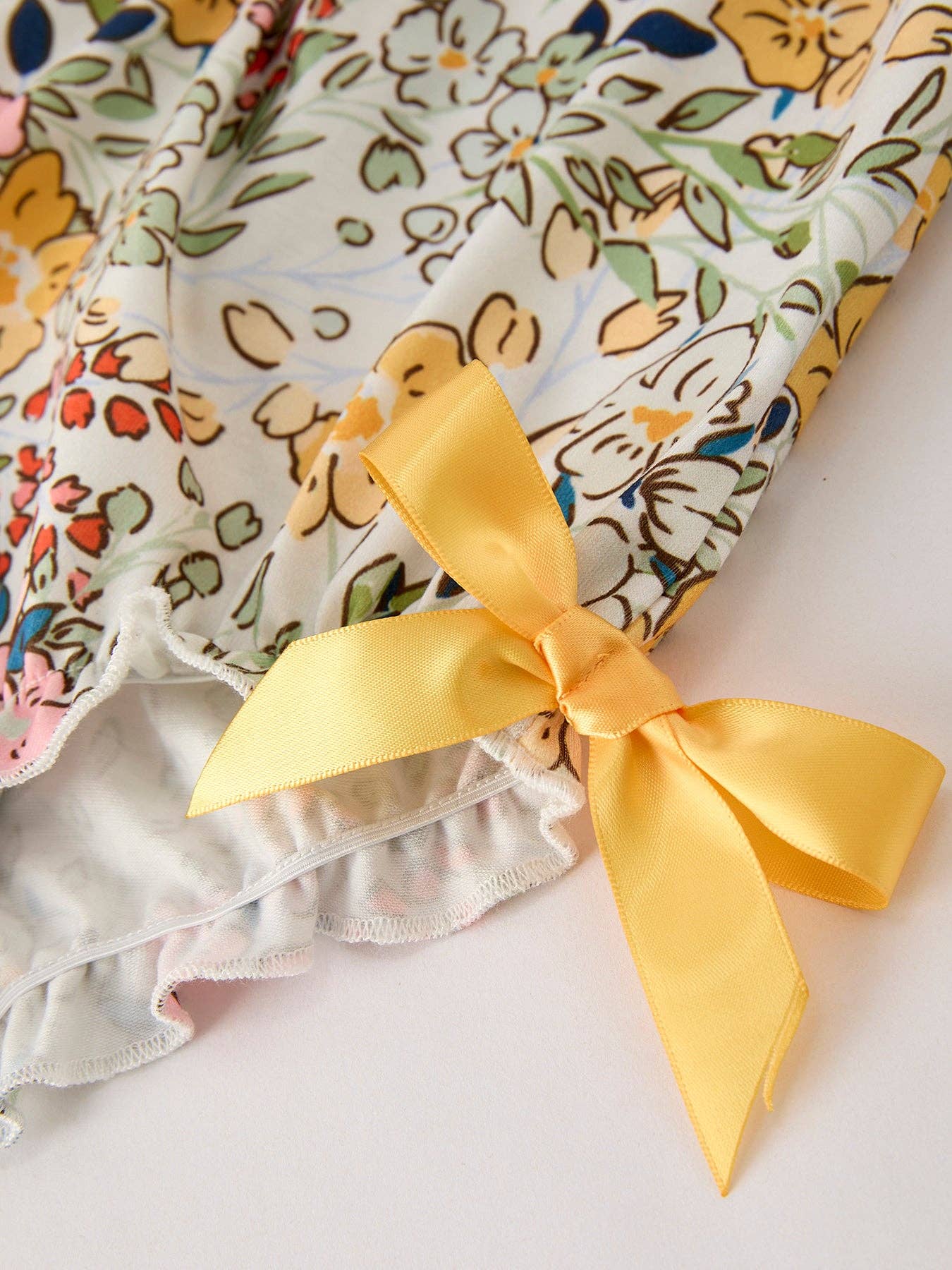 Fall Floral Embroidered Baby Girl Romper