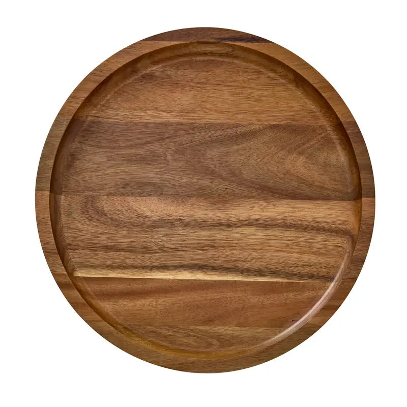 Round Make & Take Acacia White Board with Lid