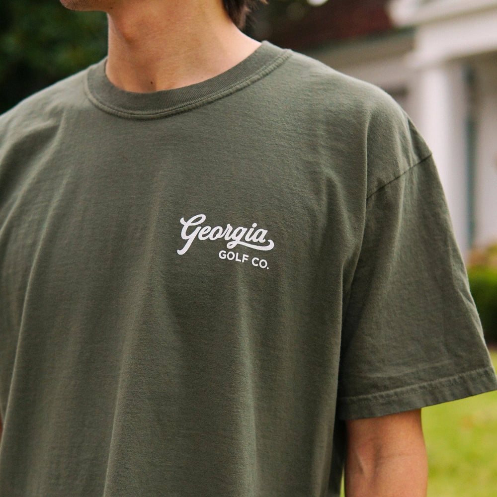 Pickup Truck Tee in Green By Georgia Golf Company