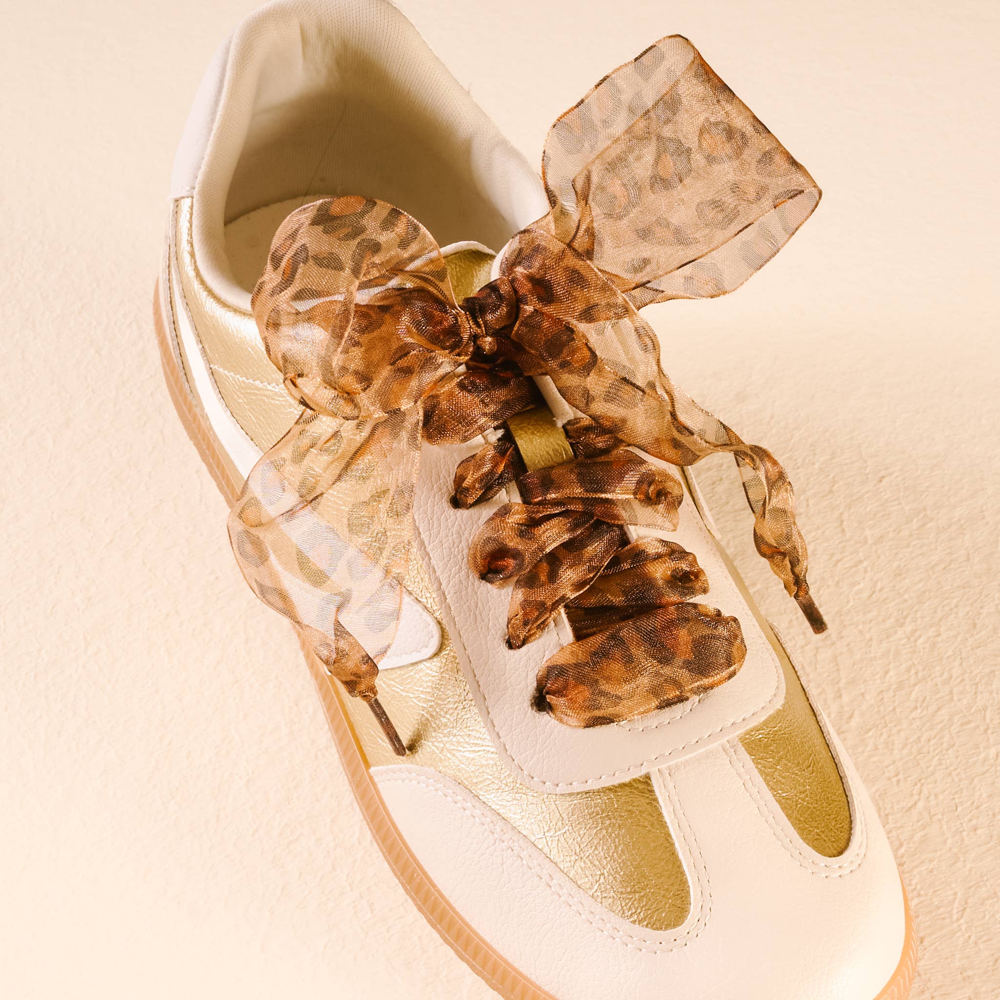 Step It Up Shoelaces in Sheer Cheetah
