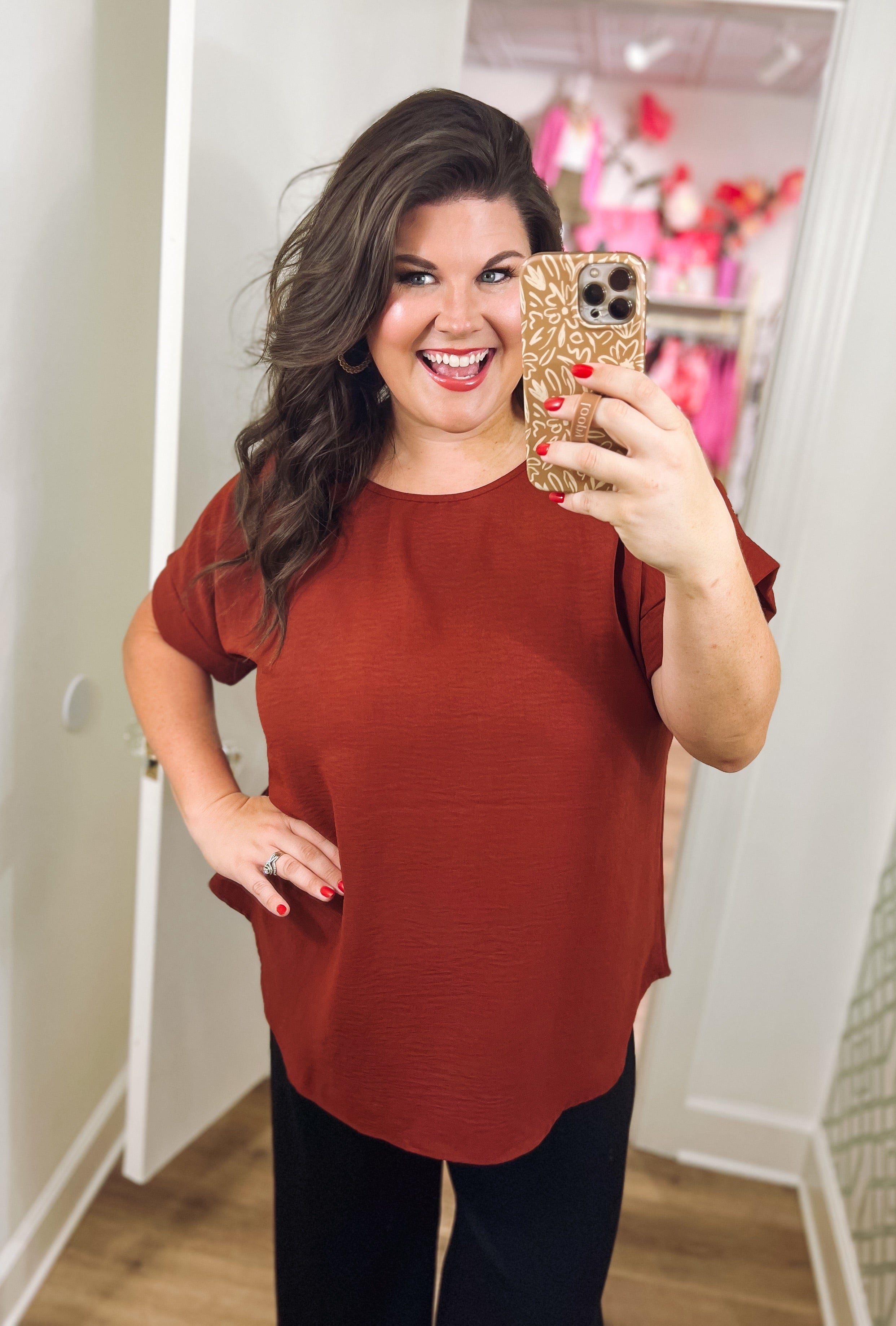 Jenna's Favorite Top in Chocolate