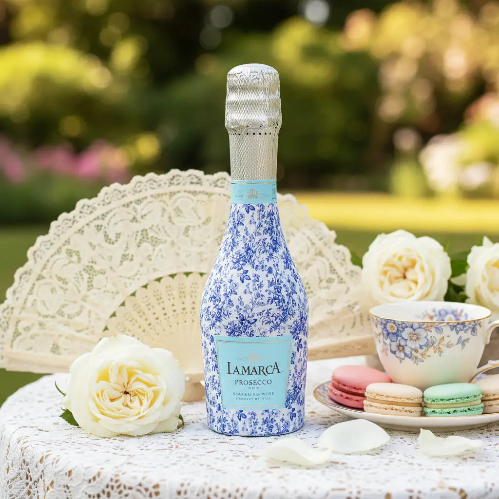 Beau Bottle Grandmillenial Blue Floral- Mini Prosecco Collection- Six Pack