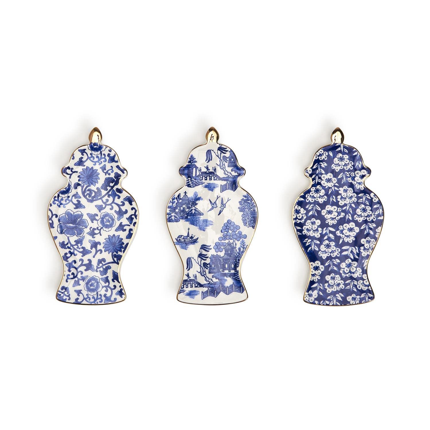 Blue and White Ginger Jar Trinket Tray