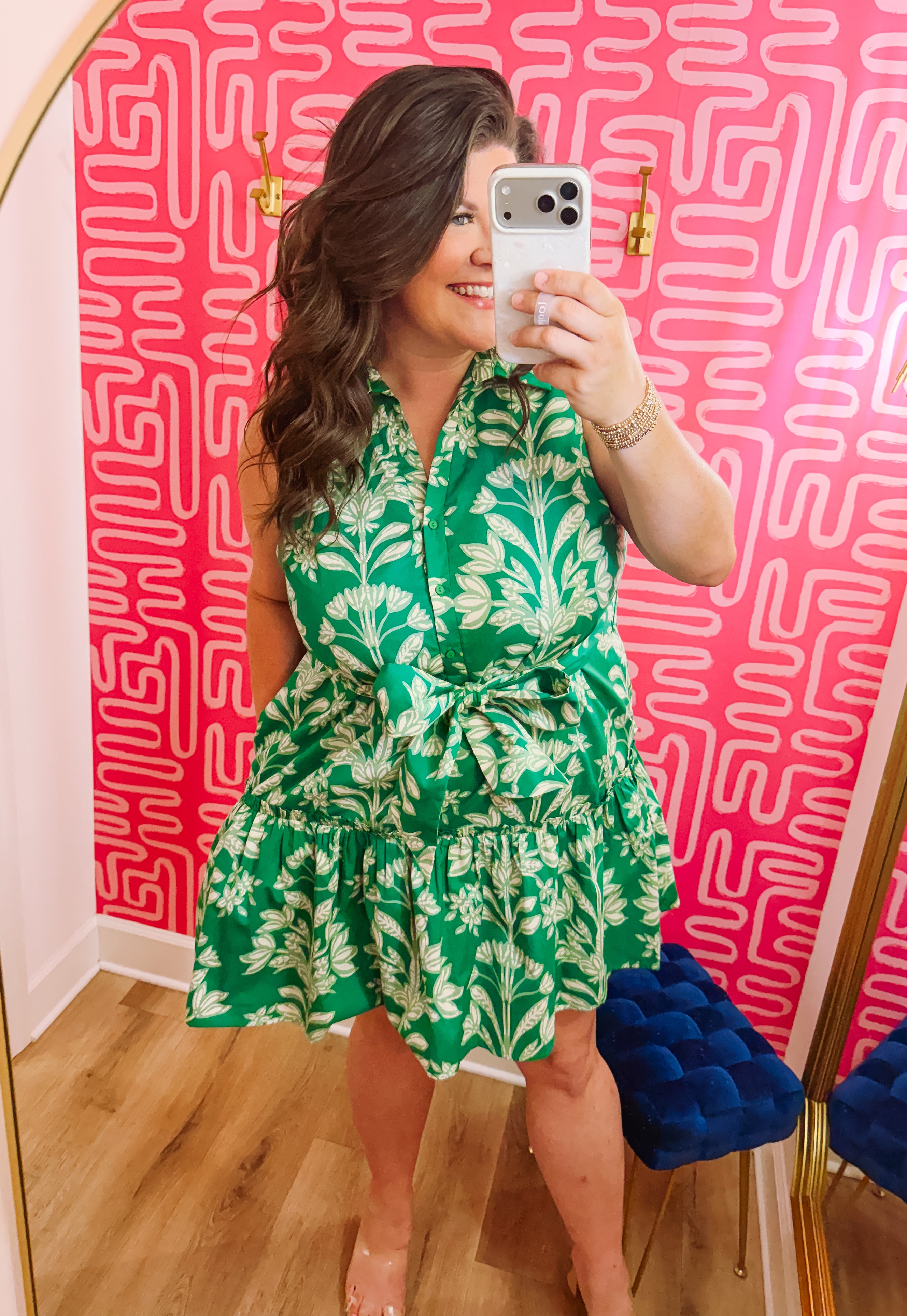 The Zady Estela Floral Sleeveless Mini Dress