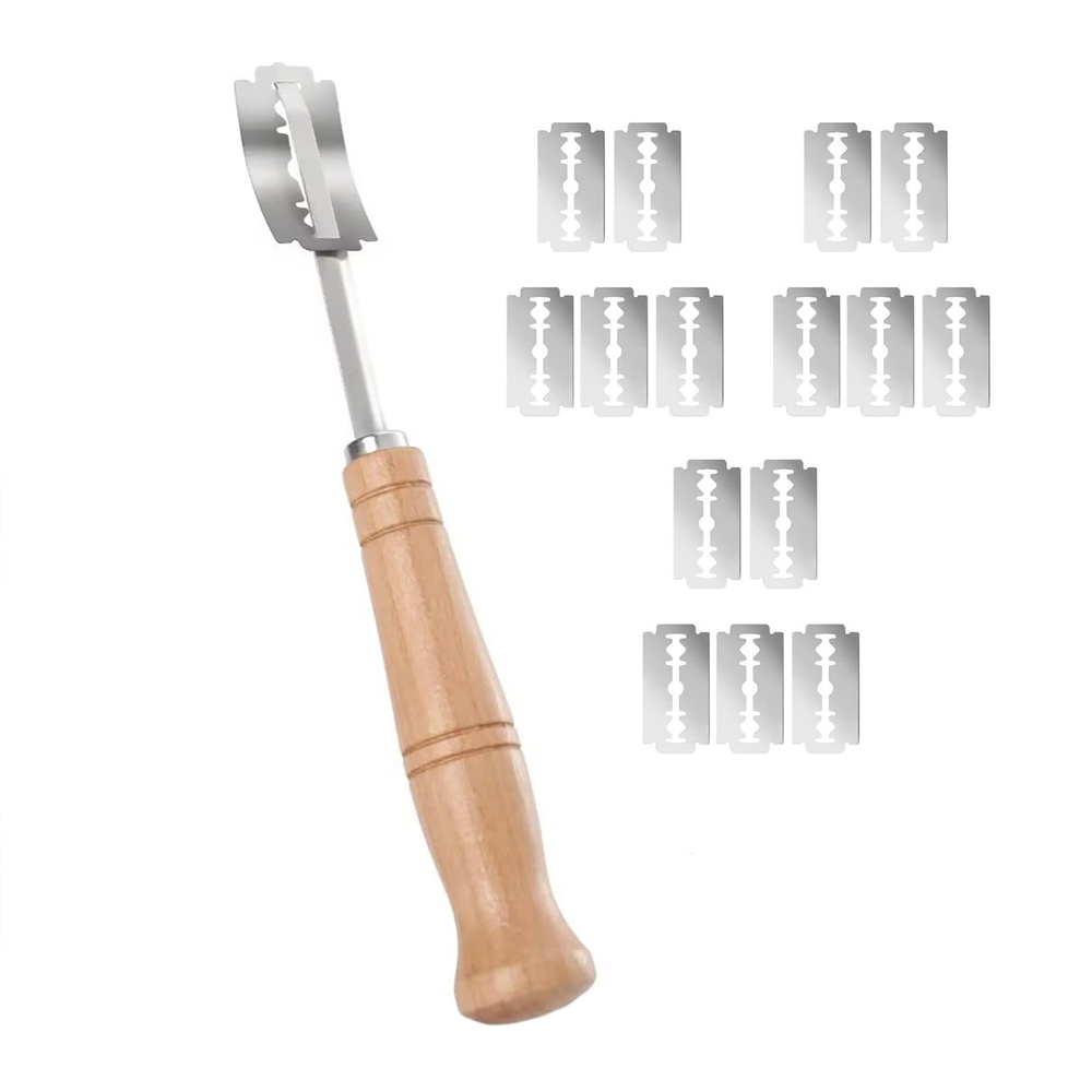 Fox Run Stainless Steel Bread Lame With Handle With 15 Blades