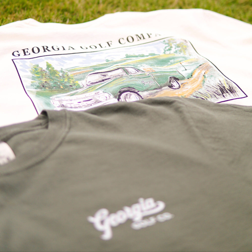 Pickup Truck Tee in Green By Georgia Golf Company